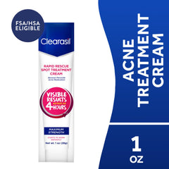 Clearasil tube close-up nozzle illustrating precise, mess-free application
