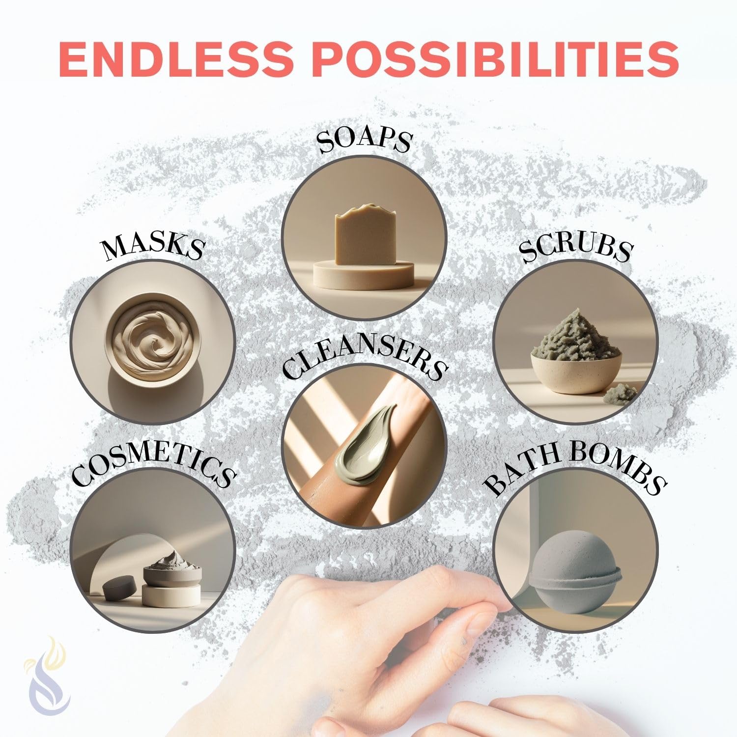 ClearLee applied as a face mask illustrating easy use and pore-purifying effect
