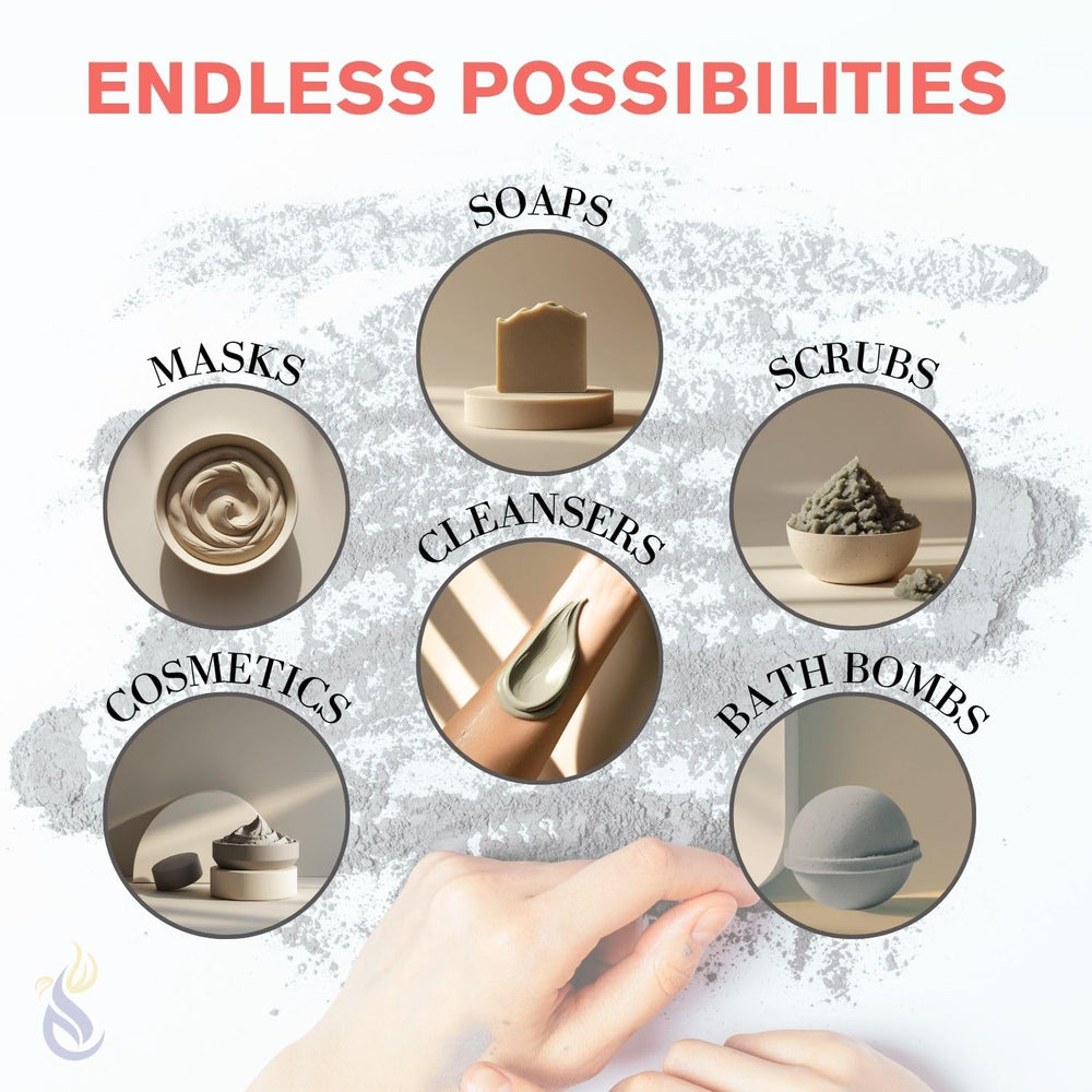 ClearLee applied as a face mask illustrating easy use and pore-purifying effect