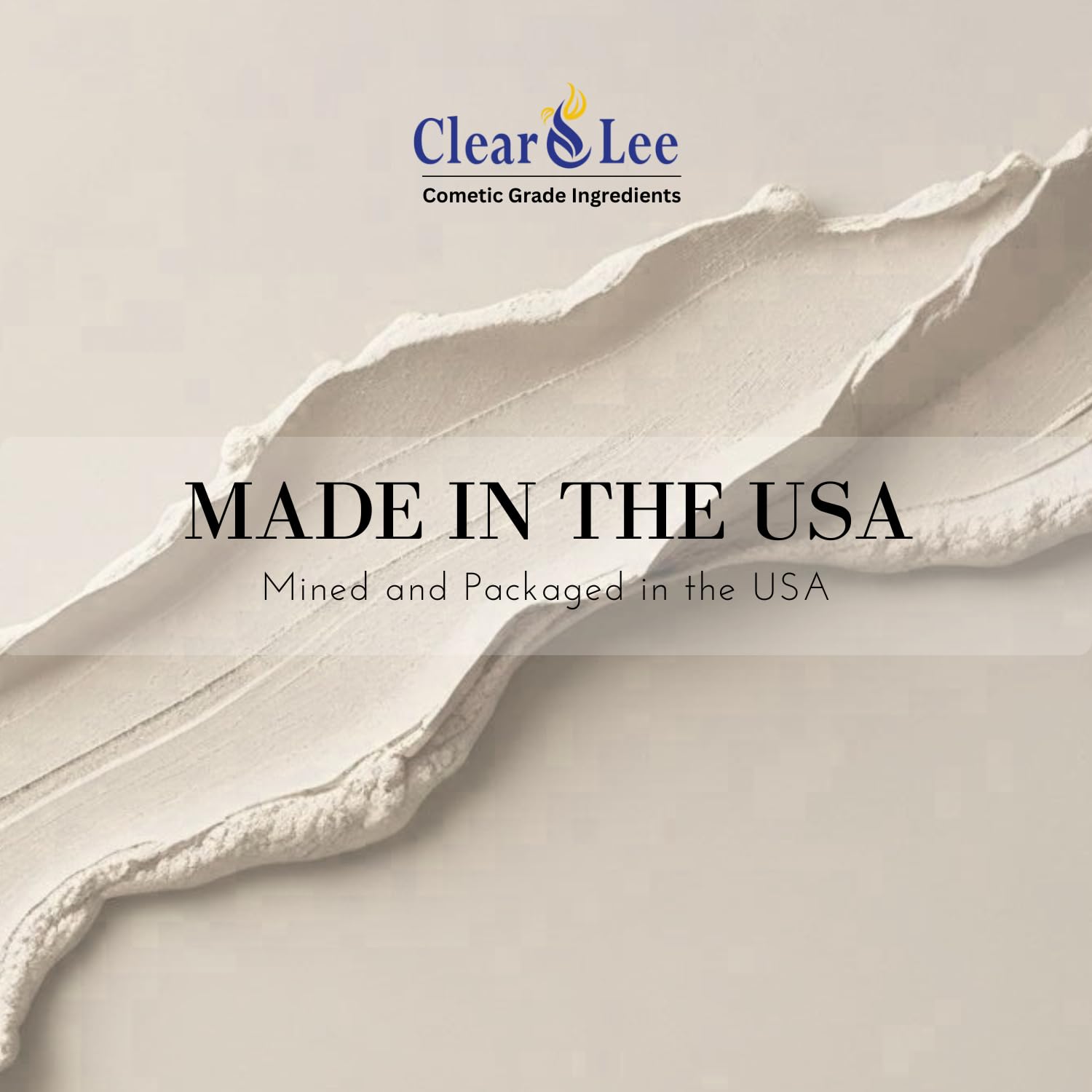 ClearLee clay mask applied on cheek demonstrating gentle cleansing benefit