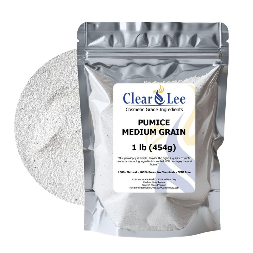 ClearLee front of bag showing 1 lb resealable packaging and natural pumice benefit