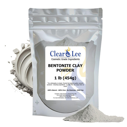 ClearLee front packaging showing pure cosmetic-grade bentonite clay for clean beauty