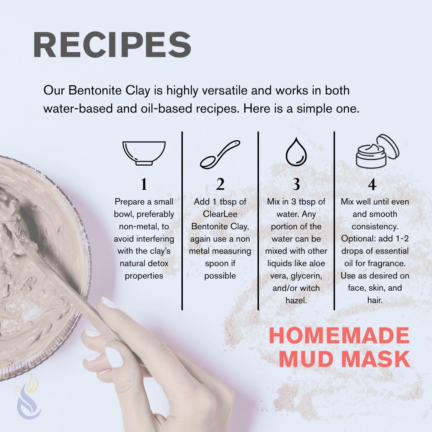 ClearLee product label zoom showing cosmetic-grade ingredient clarity benefit