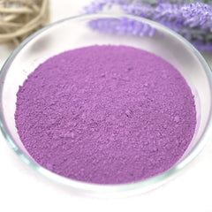 ClearLee lavender clay applied as a facial mask showing even coverage and gentle use