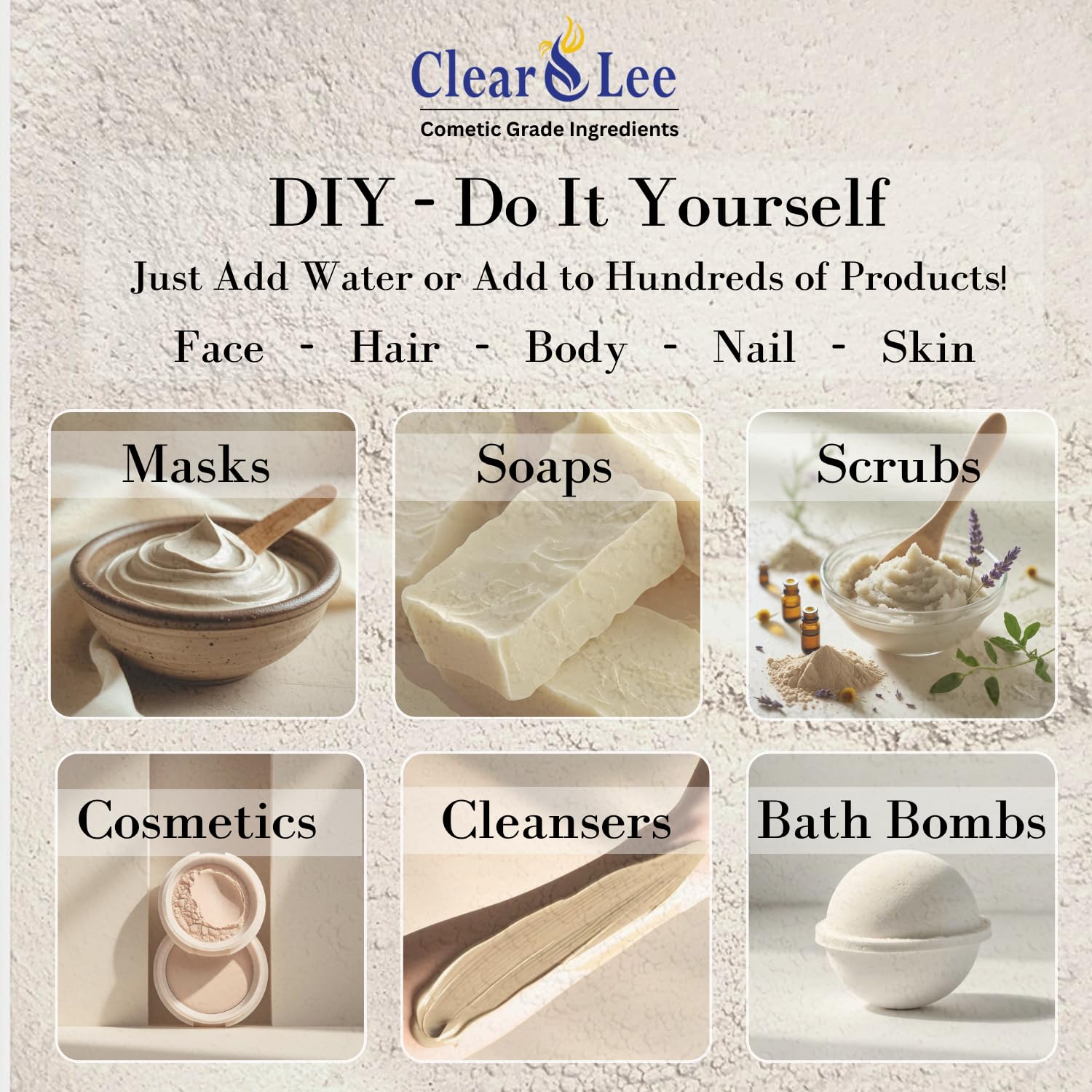 ClearLee mask in bowl ready to apply demonstrating creamy DIY result