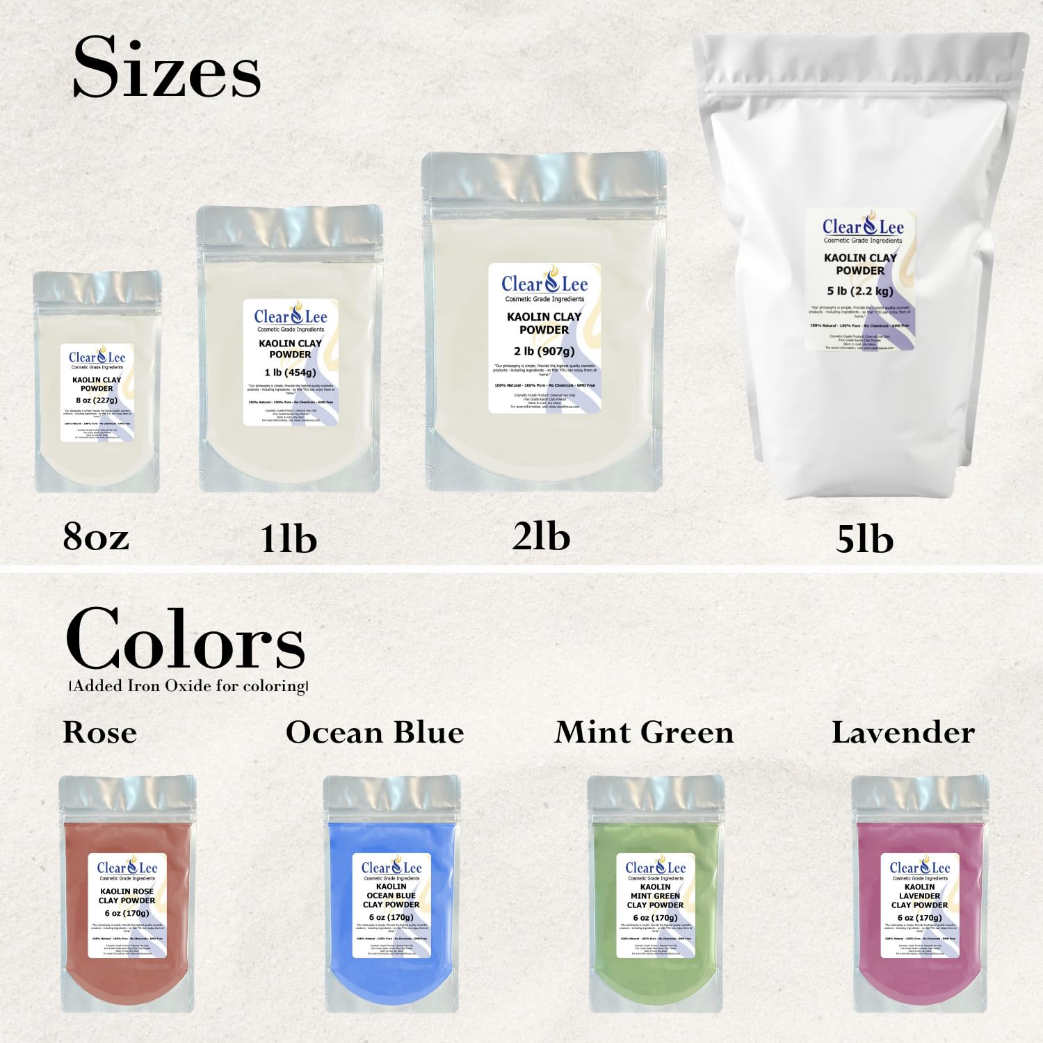 ClearLee resealable bag detail emphasizing freshness and secure storage