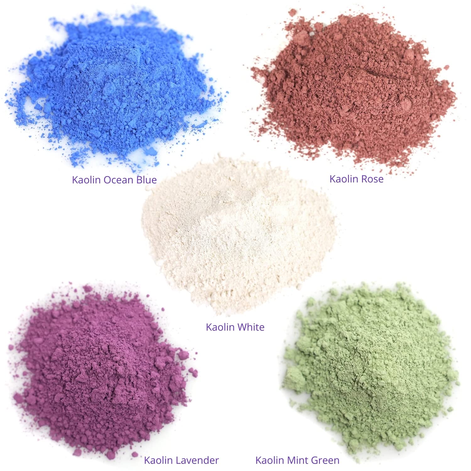 ClearLee white kaolin clay close-up showing fine texture for smooth mask blending
