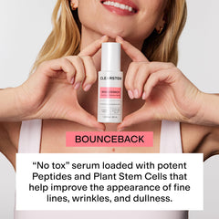 CLEARSTEM serum texture drops highlighting lightweight absorption for hydrated skin
