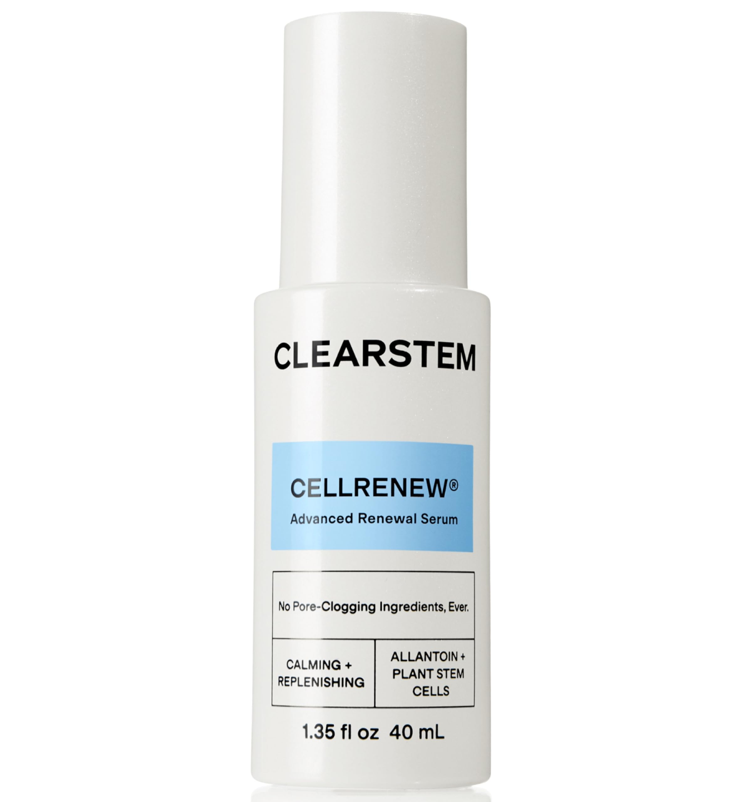 CLEARSTEM front bottle showing label and product benefit