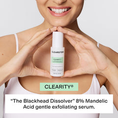 CLEARSTEM serum droplet texture close-up illustrating smooth absorption benefit