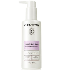 CLEARSTEM front packaging showing cleanser bottle and benefits