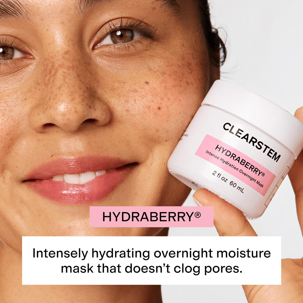 CLEARSTEM hydraberry buttery texture close-up highlighting moisture-rich feel