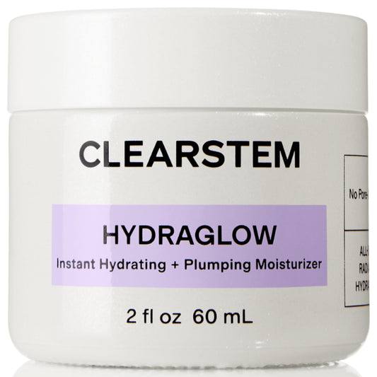 CLEARSTEM front view of HYDRAGLOW tube showing clean packaging and usage benefit