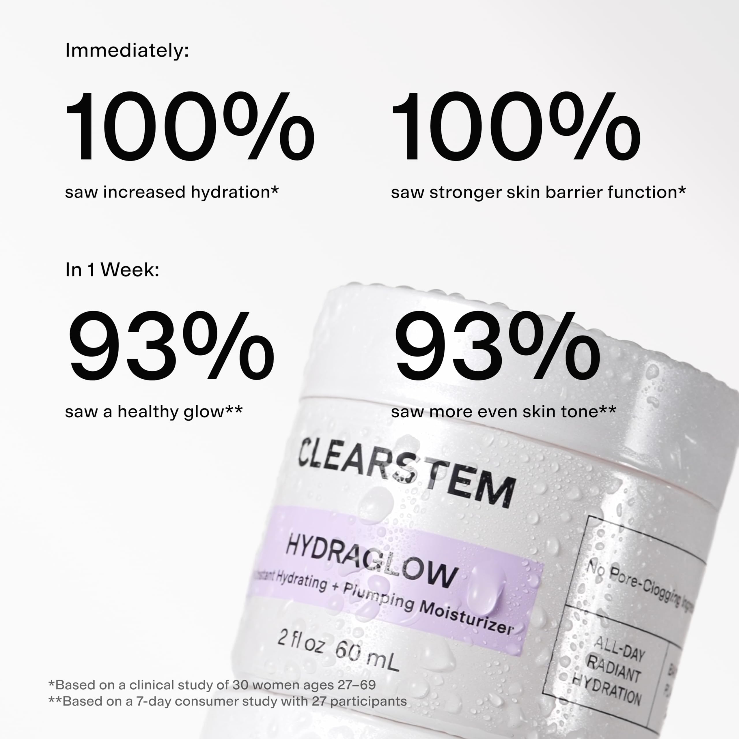 CLEARSTEM squalane droplet close-up highlighting lipid restoration benefit