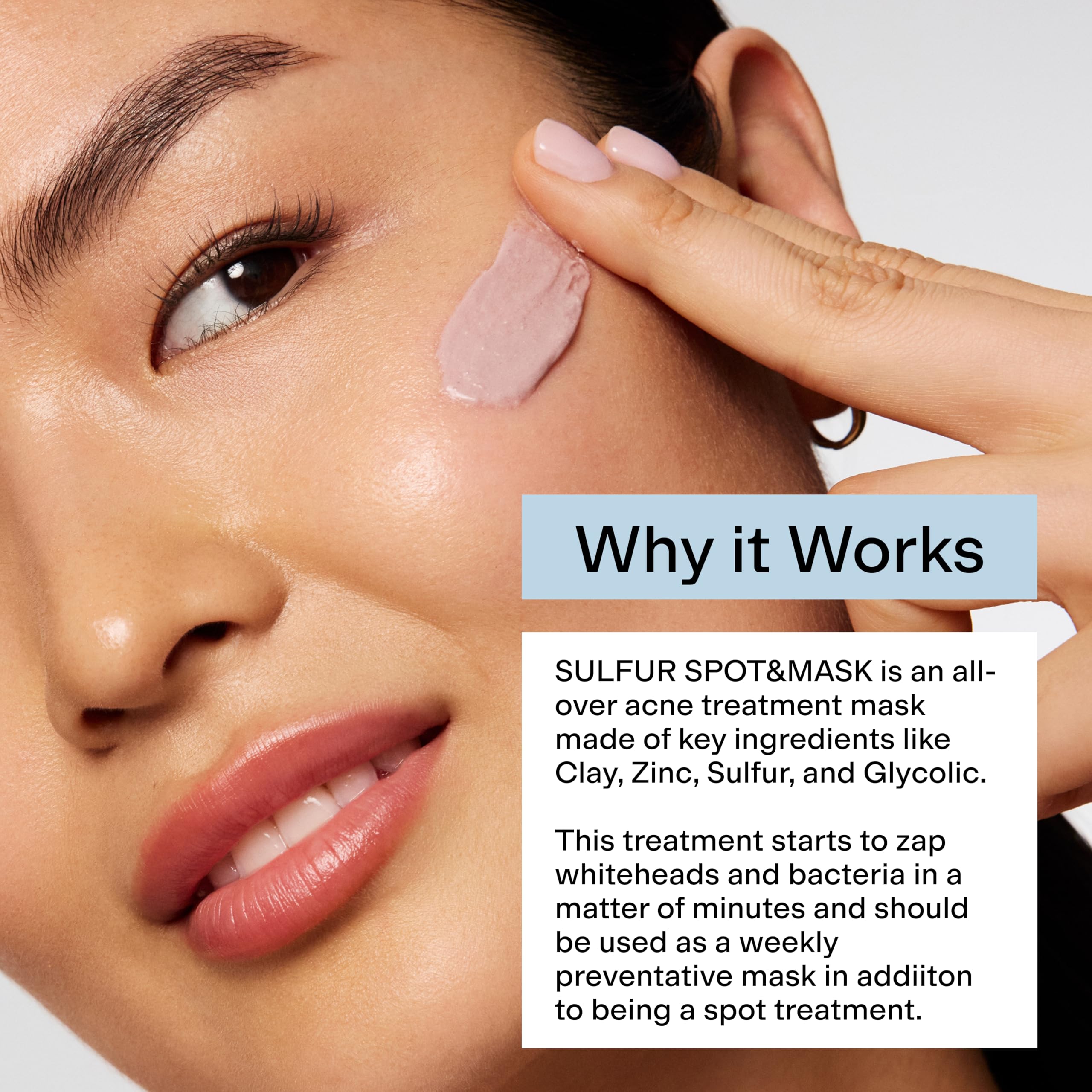 CLEARSTEM jar open to reveal mask color and creamy clay formulation