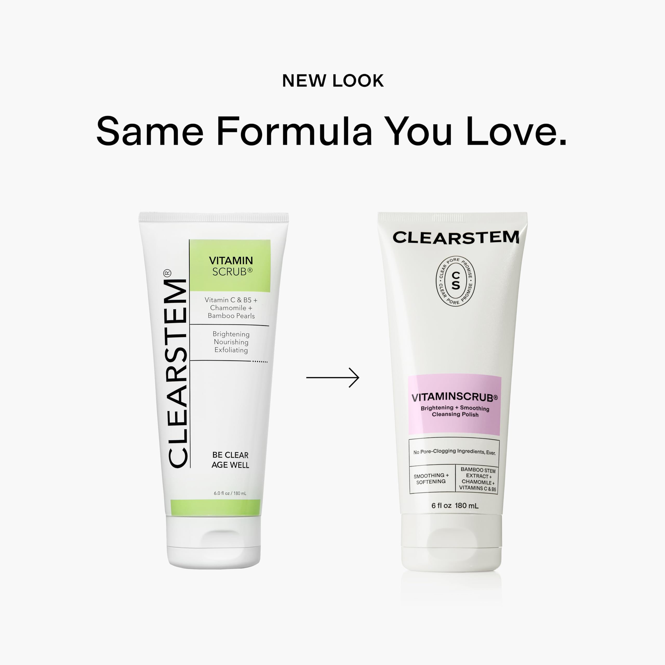 CLEARSTEM product staged in bathroom lifestyle setting showing routine-friendly benefit