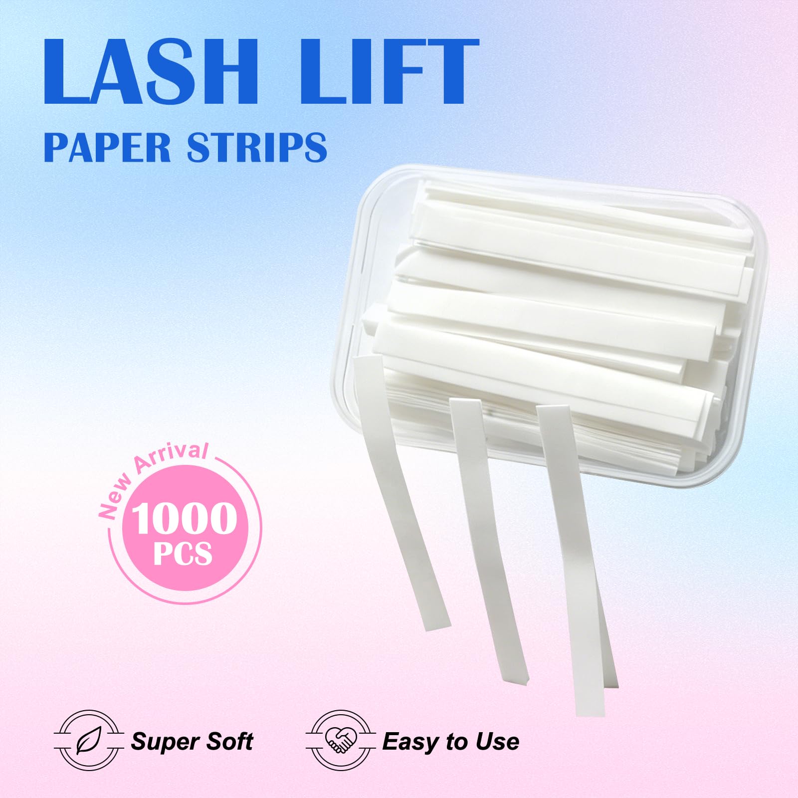 ClearYue side view of strip holding lash tips to prevent pop-outs