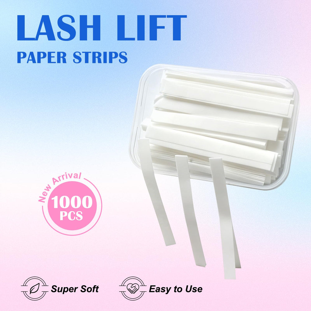 ClearYue side view of strip holding lash tips to prevent pop-outs