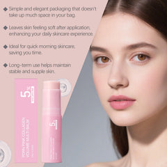 CleJoy balm texture swiped on skin showing smooth, hydrating finish