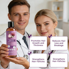 CLERVUN scale comparison of hair volume before and after regular use benefit