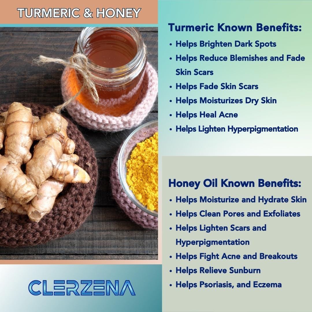 CLERZENA before and after target areas illustrating improved skin tone