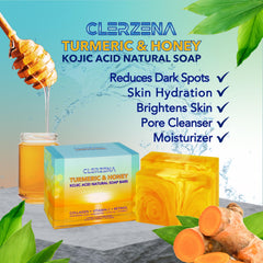 CLERZENA soap bar close-up texture with creamy lather for gentle cleansing