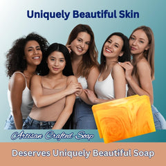 CLERZENA soap on ceramic dish styled for natural lifestyle bathroom benefit