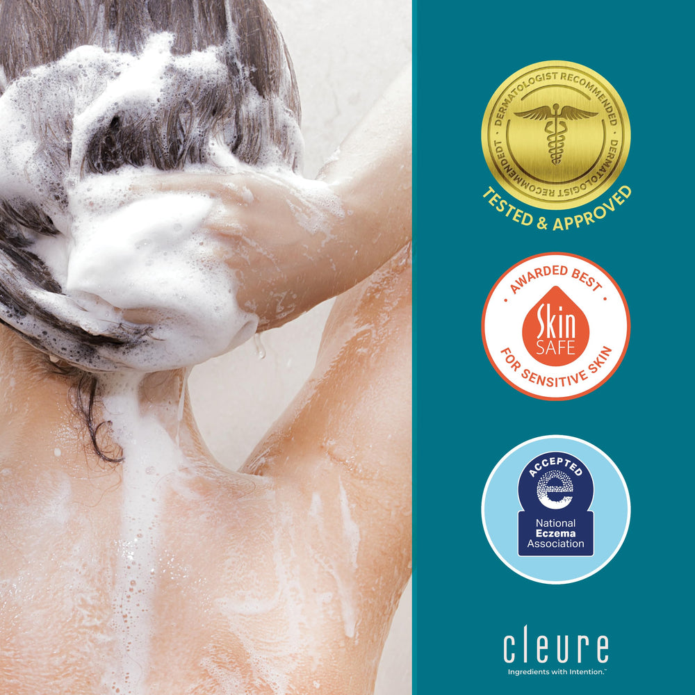 Cleure family bathroom lifestyle image showing safe daily use benefits