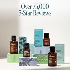 Cliganic oil applied on hand demonstrating fast-absorbing benefit