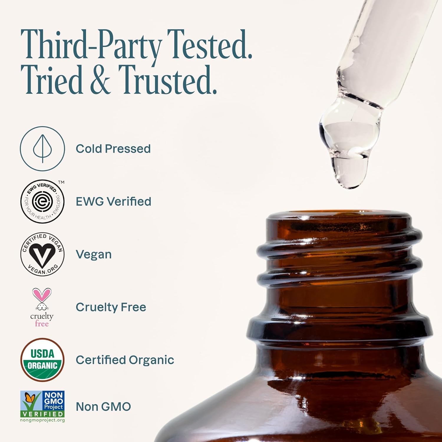 Cliganic product label with USDA organic and Non-GMO seals for ingredient trust