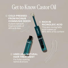 Cliganic castor oil texture close-up highlighting rich, unrefined oil