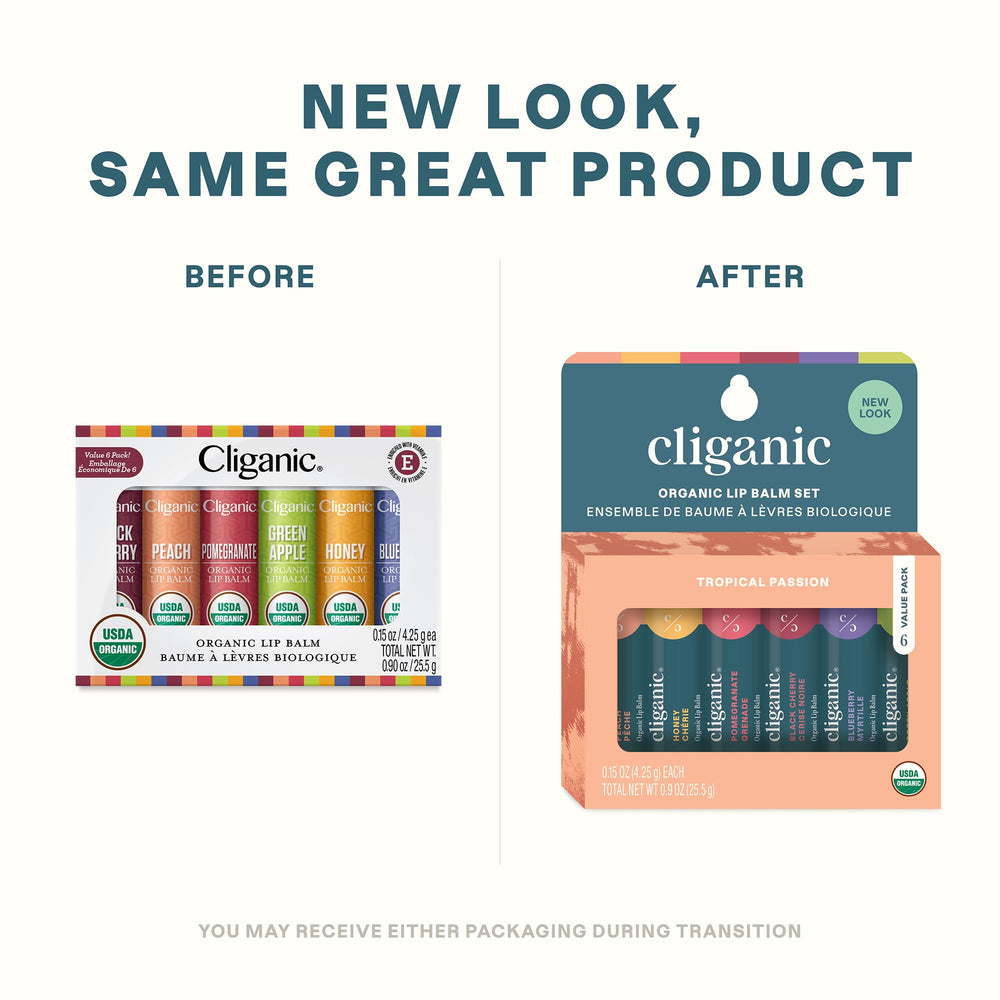 Cliganic close-up of tube cap and label, displays organic certification and clear ingredient info