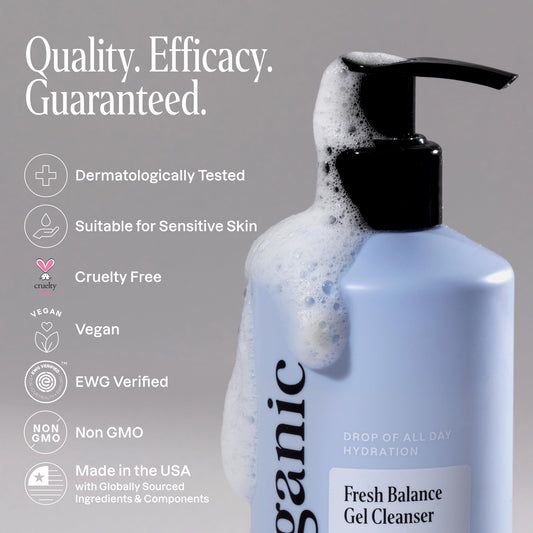 Cliganic pump dispensing gel for easy one-handed application and control