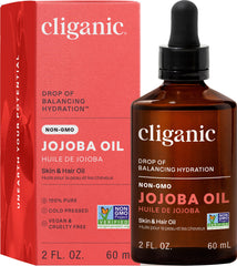 Cliganic bottle front packaging showing organic label and clean design benefit