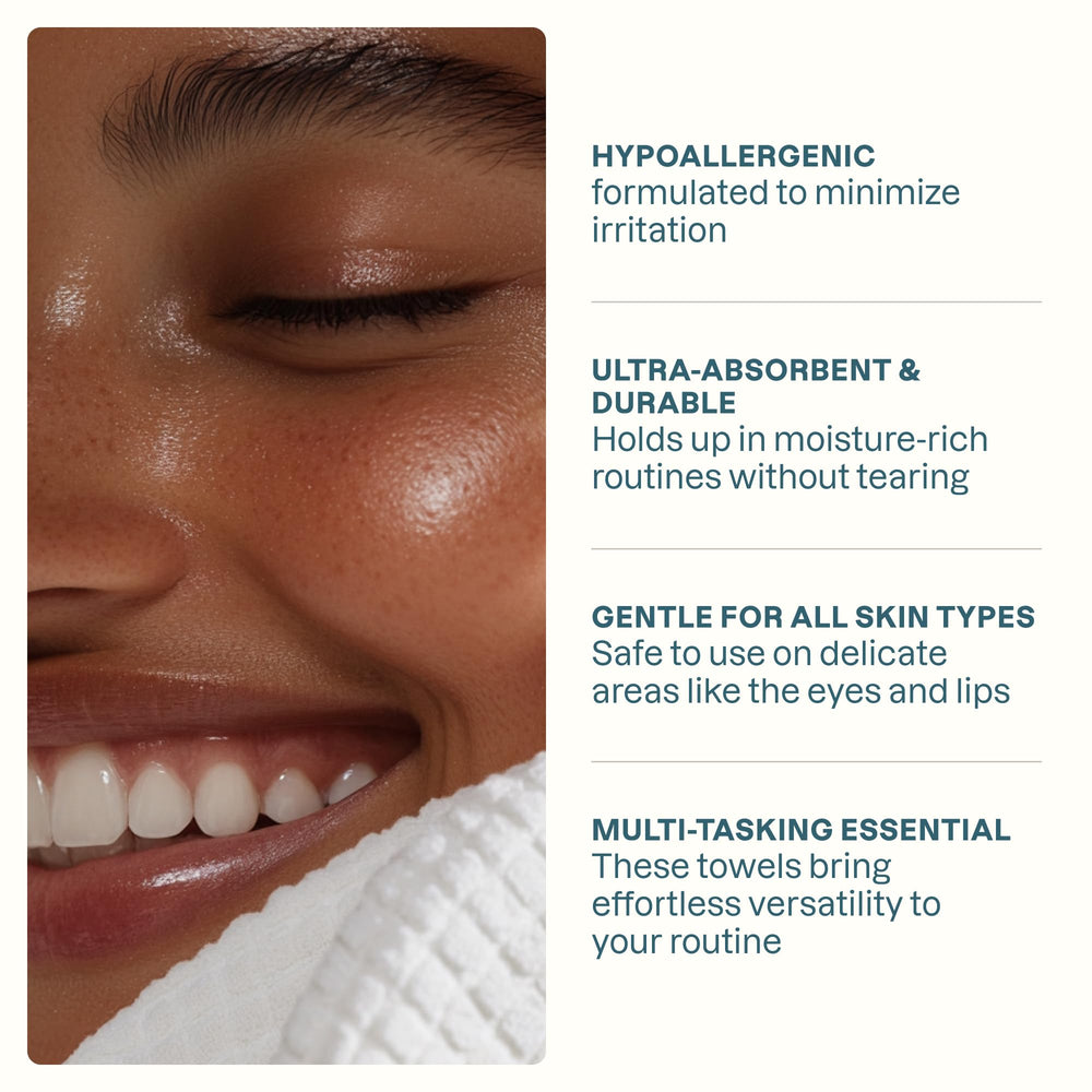 Cliganic towel removing makeup demonstrating effective cleansing benefit