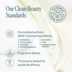 Cliganic exfoliating soap on a shower shelf with towel showing daily ritual benefit: elevates shower experience