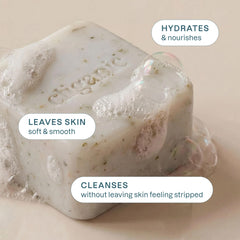 Cliganic Vanilla Orchid bar close-up highlighting creamy texture and softness
