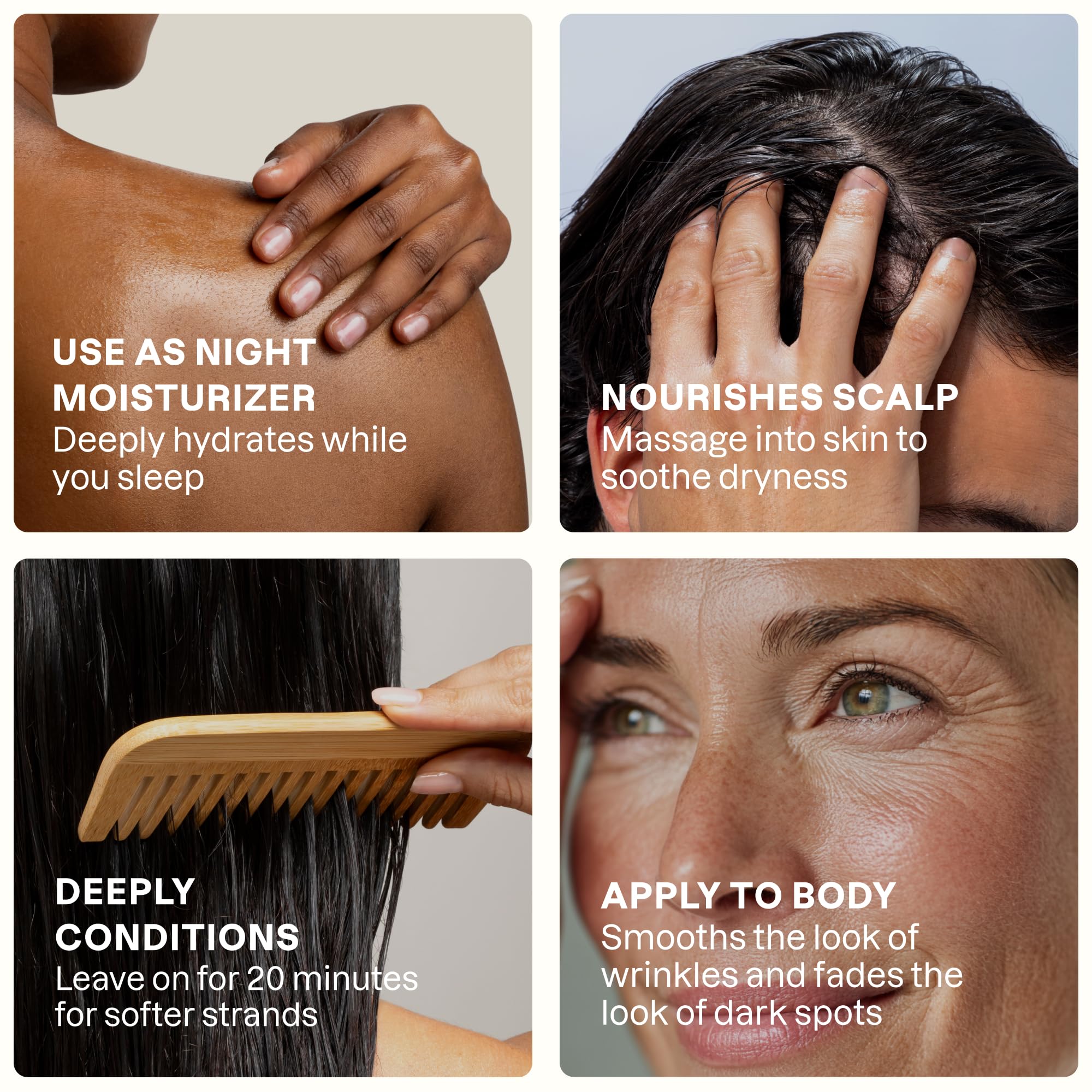Cliganic oil applied on hand demonstrating hydration and skin conditioning