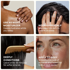 Cliganic oil applied on hand demonstrating hydration and skin conditioning