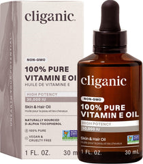 Cliganic bottle front packaging showing label and glass bottle protects potency