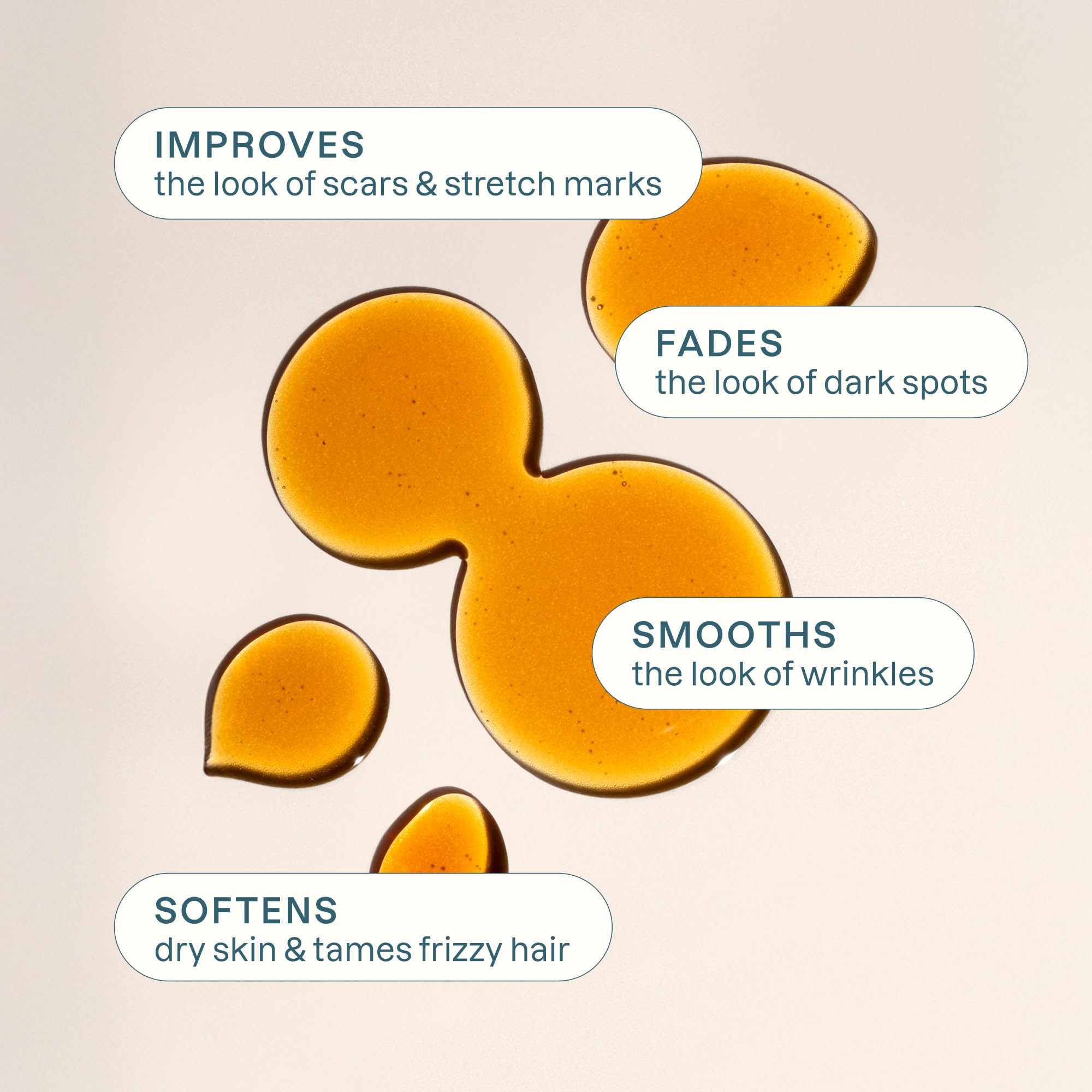 Cliganic oil texture close-up showing lightweight, absorbent finish
