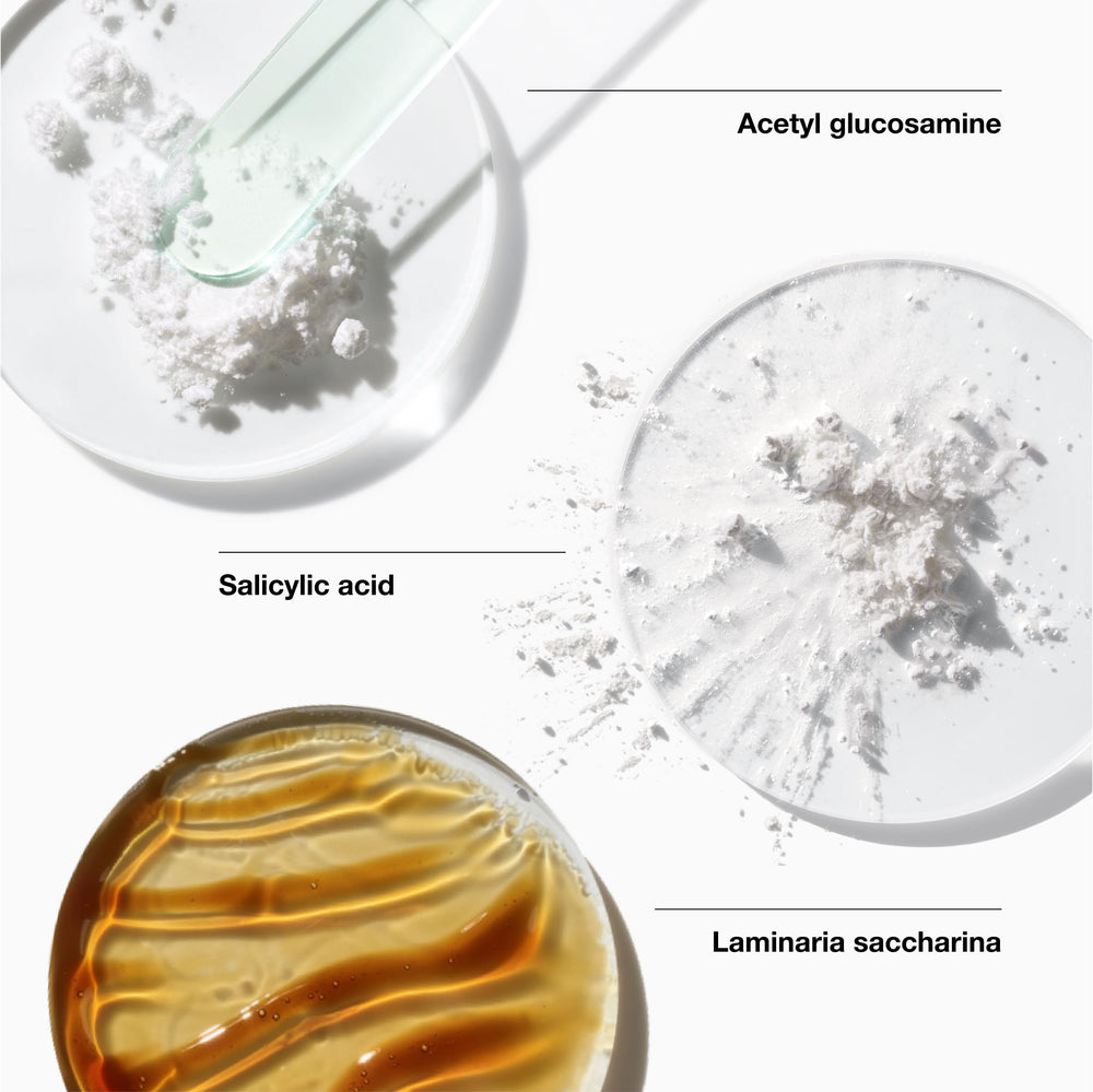 Clinique Acne Solutions foam texture dispensed on hand demonstrating gentle cleansing