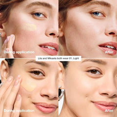 Clinique application on hand demonstrating blendability and quick absorption