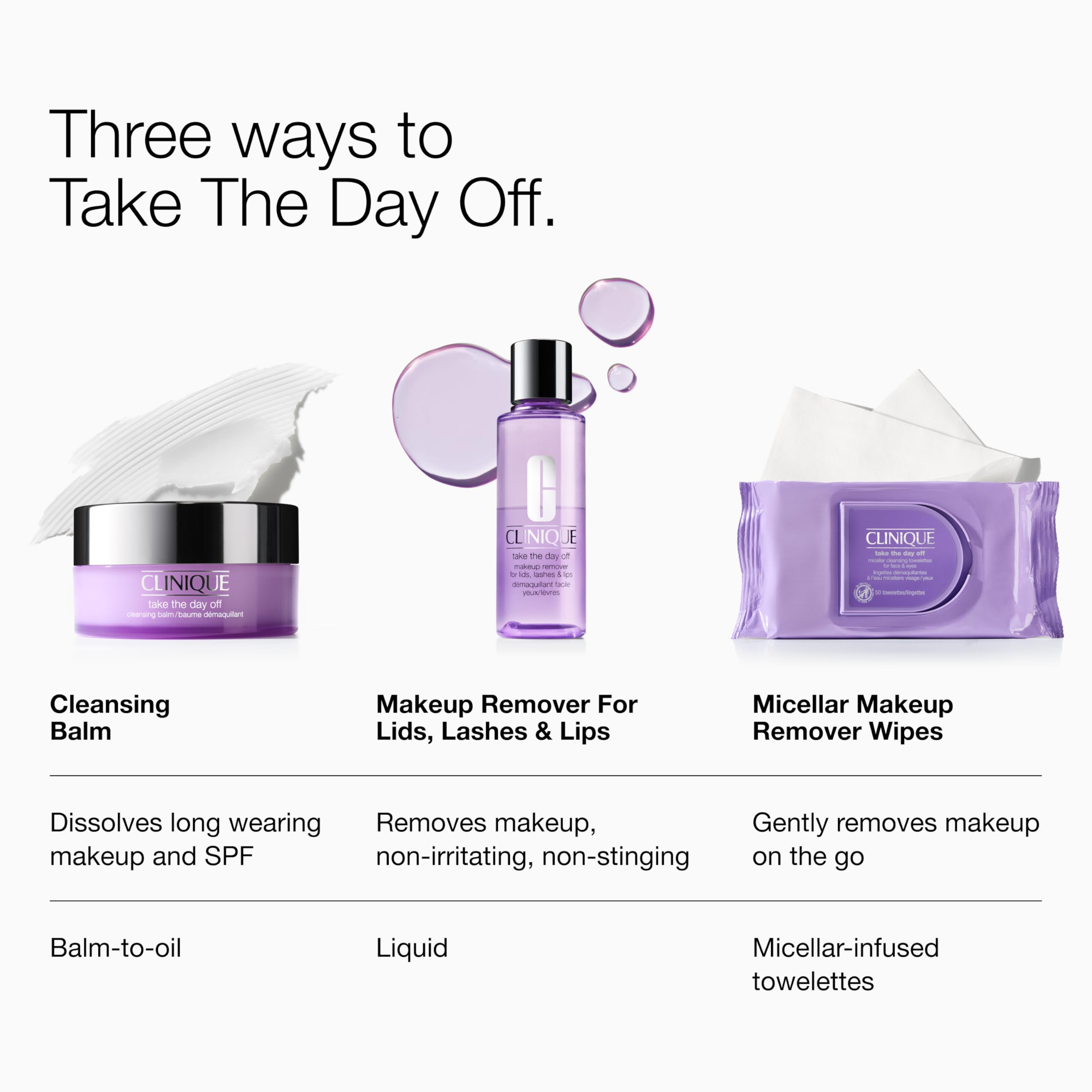 Clinique bottle staged on bathroom counter for effortless nightly routine