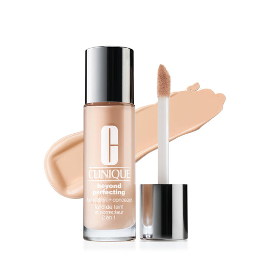 Clinique front packaging showing bottle and shade for easy identification and trust