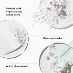 Clinique product applied to nose area showing targeted use to loosen blackheads