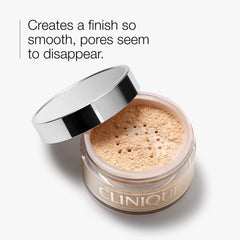 Clinique open sifter revealing superfine powder texture for smooth, blendable finish
