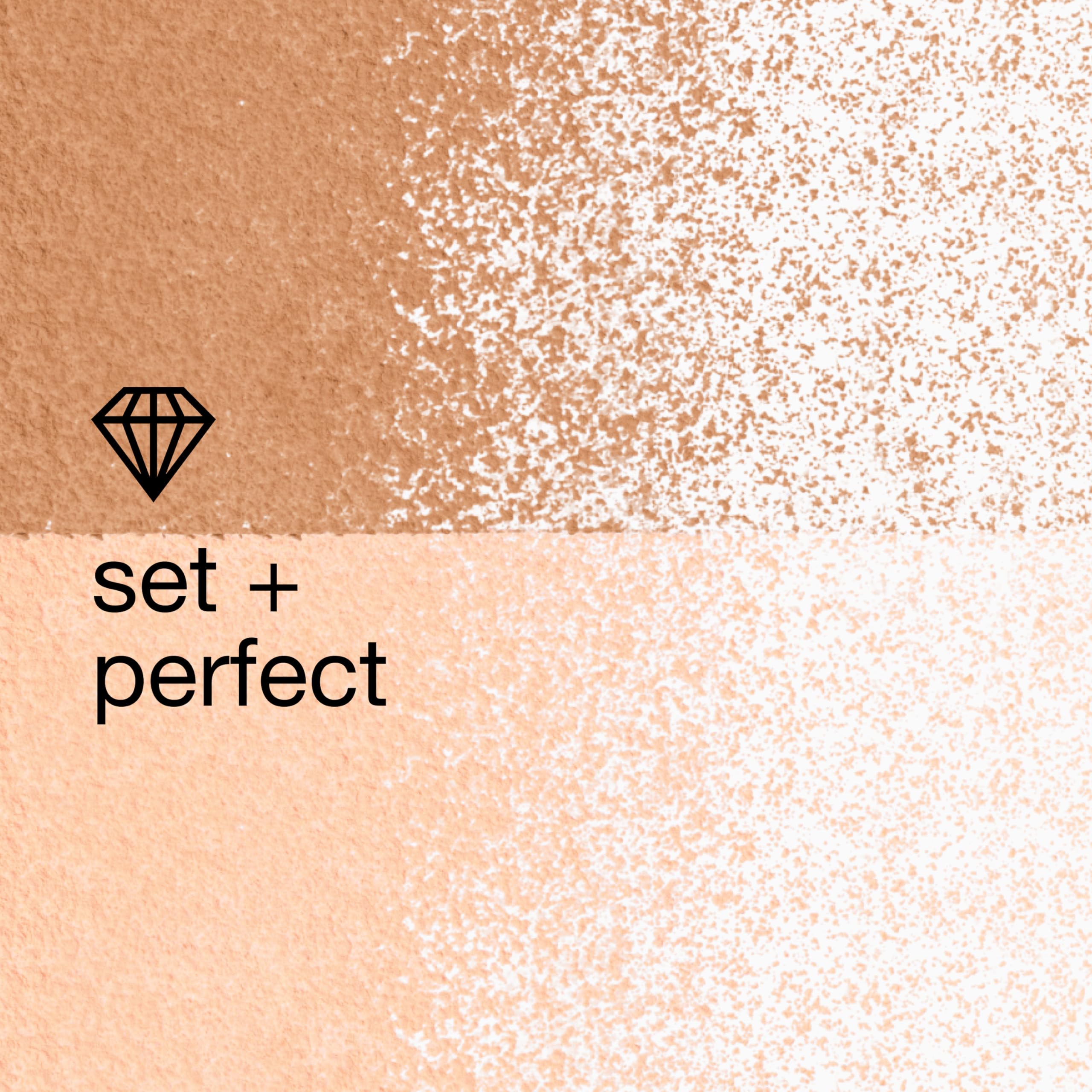 Clinique powder beside coin showing size and 0.88 oz scale for travel convenience