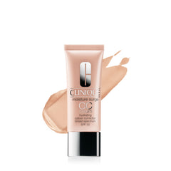 Clinique front packaging showing tube and shade, easy morning use benefit