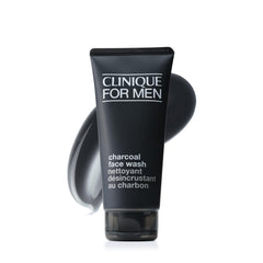 Clinique charcoal face wash front packaging shows clean design and clarity benefit